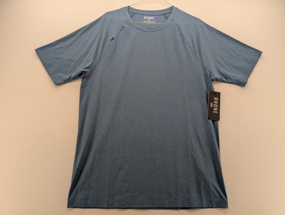NWT Rhone Reign Tee in Ash Blue size Medium Slim Fit
